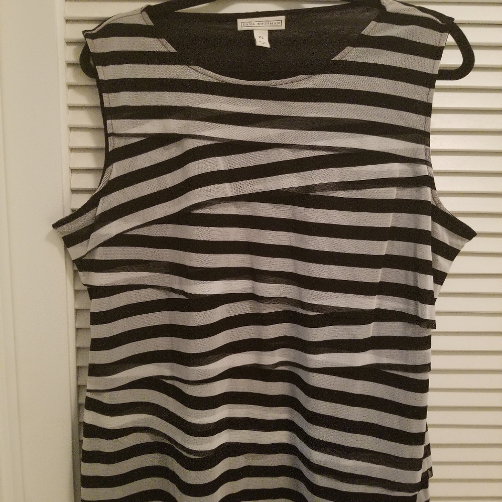 Dana Buchman Black Tie Top